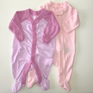 Lot of 2 newborn Old Navy onesies